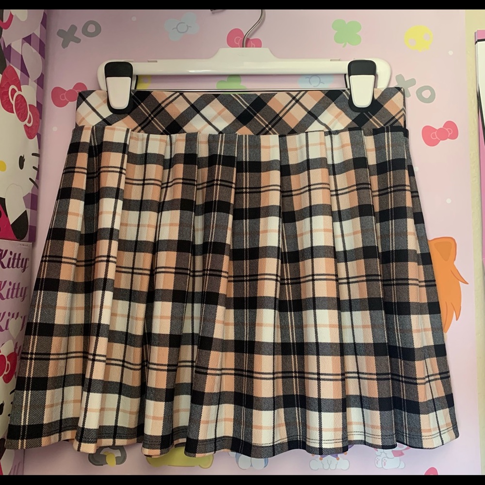 high waist stripped skirt